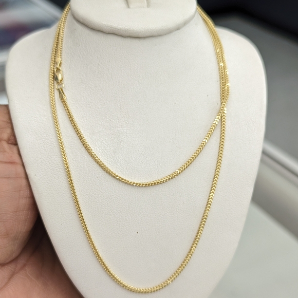 10kt Real Gold Franco Chain 1.5mm 24 Inch